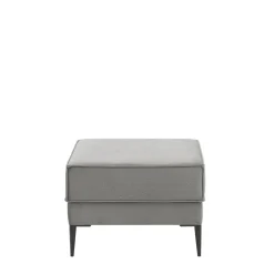 Pufy I Podnóżki| Puf tapierowany szary TERRA