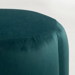 Pufy I Podnóżki| Puf welurowy morski TAZZISTO