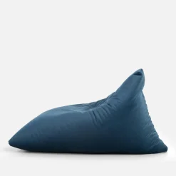 Dzieci Puf welurowy niebieski RELAX LOUNGER