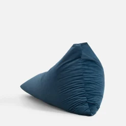 Dzieci Puf welurowy niebieski RELAX LOUNGER