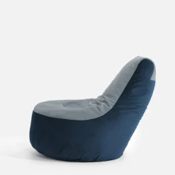 Pufy Dla Dzieci|Pufy I Podnóżki| Puf worek z oparciem niebieski MEG