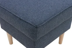 Puf z pojemnikiem szaroniebieski VENUS