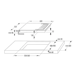 Płyty Kuchenne|Gorenje Płyta gazowa czarna GW642AB