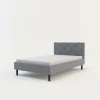 Rama łóżka szara BASIC ALBERTO 120x200 cm