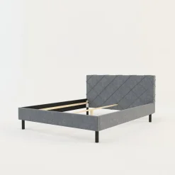 inny Rama łóżka szara BASIC ALBERTO 180x200 cm
