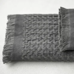 Texpol Ręcznik bambusowy antracytowy SOFT WAFEL BAMBOO SPA 50x80 cm