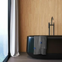 Texpol Ręcznik bambusowy antracytowy SOFT WAFEL BAMBOO SPA 80x160 cm