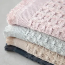 Texpol Ręcznik bambusowy srebrny SOFT WAFEL BAMBOO SPA 80x160 cm