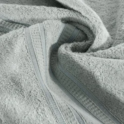 Eurofirany Ręcznik bambusowy srebrny MILA 70x140 cm