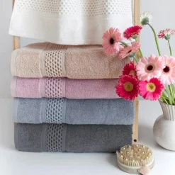 Faro Ręcznik bawełniany ASTI beżowy 70x140 cm