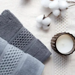 Faro Ręcznik bawełniany ASTI popielaty 70x140 cm