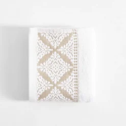 Ręczniki|Ręczniki|inny Ręcznik bawełniany biało-beżowy AGADIR 30x50 cm