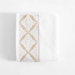 Ręczniki|Ręczniki|inny Ręcznik bawełniany biało-beżowy AGADIR 70x140 cm