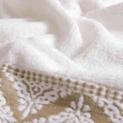 Ręczniki|Ręczniki|inny Ręcznik bawełniany biało-beżowy AGADIR 70x140 cm