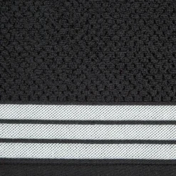 Eurofirany Ręcznik bawełniany czarny MADLEN 50x90 cm