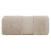 Eurofirany Ręcznik bawełniany do kąpieli beżowy LIANA 70x140 cm