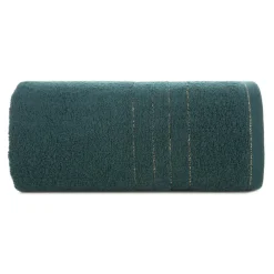 Eurofirany Ręcznik bawełniany do kąpieli ciemnozielony GALA 70x140 cm