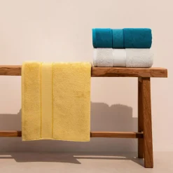 Eurofirany Ręcznik bawełniany do kąpieli kremowy LIANA 70x140 cm