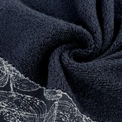 Ręczniki|Ręczniki|Eurofirany Ręcznik bawełniany granatowy AGIS 50x90 cm