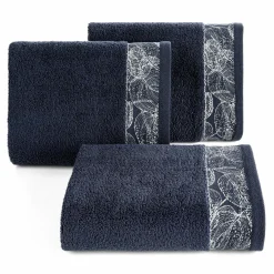 Ręczniki|Ręczniki|Eurofirany Ręcznik bawełniany granatowy AGIS 70x140 cm