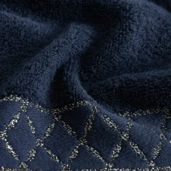 Ręczniki|Ręczniki|Eurofirany Ręcznik bawełniany granatowy LAYLA 50x90 cm