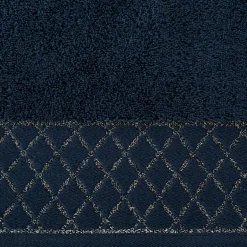 Eurofirany Ręcznik bawełniany granatowy LAYLA 70x140 cm