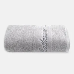 inny Ręcznik bawełniany jasnoszary FERRO 70x140 cm