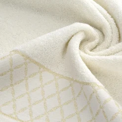 Eurofirany Ręcznik bawełniany kremowy LAYLA 70x140 cm