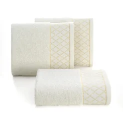 Eurofirany Ręcznik bawełniany kremowy LAYLA 70x140 cm