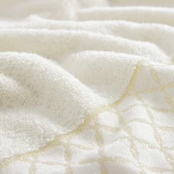 Eurofirany Ręcznik bawełniany kremowy LAYLA 70x140 cm