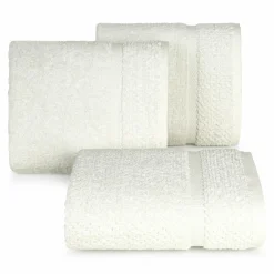 Eurofirany Ręcznik bawełniany kremowy VILIA 50x90 cm