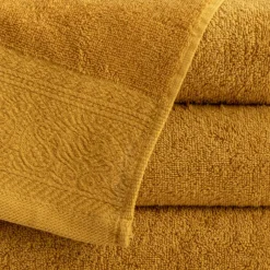 Ręcznik bawełniany musztardowy MASSIMO 70x140cm
