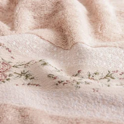 inny Ręcznik bawełniany pudrowy róż PROVENCE 70x140 cm