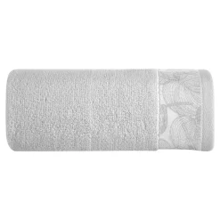 Eurofirany Ręcznik bawełniany srebrny AGIS 70x140 cm