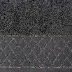 Eurofirany Ręcznik bawełniany stalowy LAYLA 30x50 cm