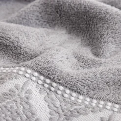 inny Ręcznik bawełniany szaro-biały AGADIR 70x140 cm