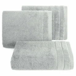 Ręcznik bawełniany szary DAMLA 50x90 cm