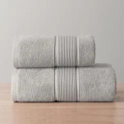 Ręcznik bawełniany szary NAOMI 50x90 cm