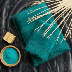 Ręczniki|Ręczniki| Ręcznik bawełniany turkus LANETTE 90x160 cm