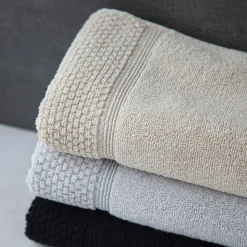 Texpol Ręcznik bawełniany z frędzlami beżowy SANTORINI 50x90 cm