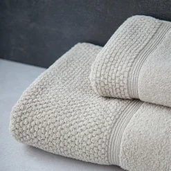 Texpol Ręcznik bawełniany z frędzlami beż SANTORINI 70x140 cm