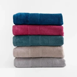 inny Ręcznik do kąpieli bawełniany ciemnozielony MARIO 70x140 cm