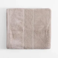 inny Ręcznik do kąpieli bawełniany beżowy MARIO 70x140 cm