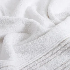 inny Ręcznik do kąpieli biały WILLOW 70x140 cm