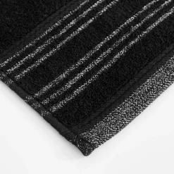 inny Ręcznik do kąpieli czarny WILLOW 70x140 cm