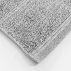 inny Ręcznik do kąpieli jasnoszary WILLOW 70x140 cm