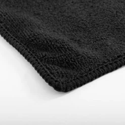 Eurofirany Ręcznik do rąk szybkoschnący czarny AMY 30x30 cm