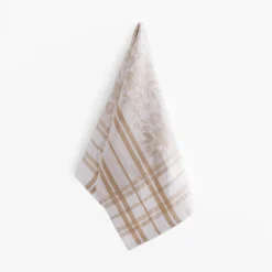 inny Ręcznik kuchenny egipski beżowy FIOŁKA 50x70 cm