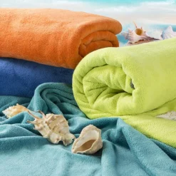 Eurofirany Ręcznik szybkoschnący z mikrofibry jasnoturkusowy IGA 80x160 cm