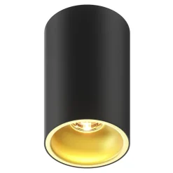 Spoty Natynkowe|Zumaline Reflektor natynkowy czarno-złoty DEEP